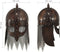 Vikinghelm replica LARP staal koperkleurig