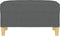 vidaXL - Voetenbank - 70x55x41 - cm - stof - donkergrijs