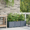 vidaXL - Tuinbakken - met - Waterirrigatiesysteem - 3 - stuks - Lichtgrijs