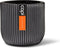 Capi Europe - Bloempot bol Groove Anthracite & Ivory - 8x6 - Antraciet - Opening Ø5.6 - Bloempot voor binnen - 5 jaar garantie - BGVZ131
