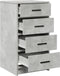 vidaXL - Keukenbuffet - Betongrijs - 40x41x75 - cm - Gelaagd - Hout