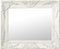 vidaXL - Wandspiegel - barok - stijl - 50x40 - cm - wit