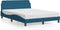 vidaXL - Bedframe - met - hoofdeinde - fluweel - blauw - 140x190 - cm