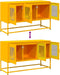 vidaXL - Tv-meubel - 100,5x39x60,5 - cm - koudgewalst - staal - mosterdgeel