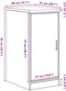 vidaXL - Garagekast - 40x51x85 - cm - massief - grenenhout - grijs - sonoma