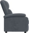 vidaXL Fauteuil verstelbaar fluweel donkergrijs