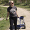 Sunny Billy Beach Wagon Bolderkar Blauw - Blank hout - Bolderwagen met luchtbanden - 94x61x97cm