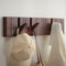 Urban State Piano - Wandkapstok - 10 haken - Donker hout - Walnoot finish