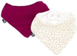 DOMIVA - Bandana slabbetjes - 100% katoen - Grenadine stippen (2 stuks)