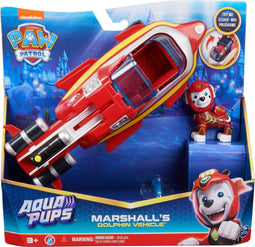 PAW Patrol Aqua Pups - Transformerend Dolfijnen-voertuig met Marshall-Speelfiguur