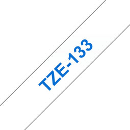 TZ-133 12mm - blue on transparant - laminated (8m)