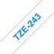 TZ-243 18mm - blue on white - laminated(8m)