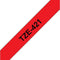 TZ-421 9mm - black on red - laminated (8m)