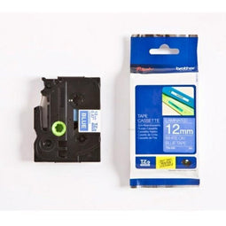 TZ-535 12mm - white on blue - laminated(8m)