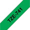 TZ-741 - 18mm - black on green - not for PT-1000 / PT-12XX