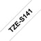TZ-S141 18mm - black on transparant - extra sitcky (8m)
