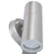 vidaXL LED-wandlamp buiten op-/neerwaarts RVS 2 st