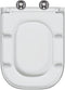 vidaXL - Snelle - Afneembare - Toiletbril - met - Zachte - Sluiting - Duroplast - Wit