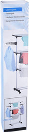 Bathroom Solutions Wasrek-droogrek - zwart-wit - 80 x 57 x 165 cm