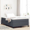 vidaXL - Bedframe - Donkergrijs - 120x200 - cm - Corduroy - Stoffering