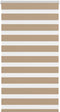 vidaXL - Zebra - Blind - 85x100 - cm - stofbreedte - 80,9 - cm - polyester - zandbruin