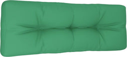 vidaXL - Palletkussen - 120x40x12 - cm - stof - groen
