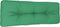 vidaXL - Palletkussen - 120x40x12 - cm - stof - groen