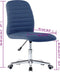 vidaXL - Eetkamerstoelen - 2 - st - stof - blauw