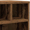 vidaXL - Printerstandaard - met - Wielen - Oud - Hout - 41x32x48 - cm