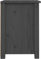 vidaXL - Nachtkastjes - 2 - st - 40x35x49 - cm - massief - grenenhout - grijs