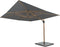4 Seasons Outdoor Hacienda Zweefparasol 300x400 - Antraciet/Houtlook Frame