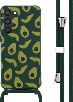 iMoshion Hoesje Geschikt voor Samsung Galaxy S23 Plus Hoesje Met Koord - iMoshion Siliconen design hoesje met koord - Groen / Avocado Green