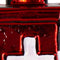 Ornament kerstbal Dokterskoffer Glas Rood 8.2 cm
