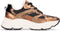 PS Poelman Tokio - Dames sneakers - Vetersluiting chunky zool 4.5 cm - Brons