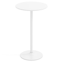 Coast Bistrotafel 2-in-1 - Verstelbare Bartafel en Salontafel Ø60 cm - Wit