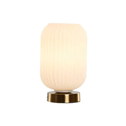 Home ESPRIT - Bureaulamp - 50 W E27 - Wit Gouden - 14 x 14 x 23 cm