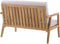 Loungeset met tafel 4-zitter PALLANO Acaciahout Taupe