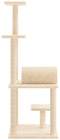 vidaXL - Kattenmeubel - met - sisal - krabpalen - 136 - cm - donkergrijs