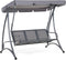 Beliani BOGART - Schommelbank - Grijs - Kunststof