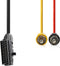 Nedis SCART-Kabel - SCART Male - 2x RCA Male - Vernikkeld - Schakelbaar - 480p - 2.00 m - Rond - PVC - Zwart - Polybag