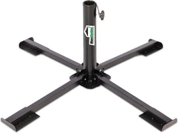 MaxxGarden Parasolvoet - Kruisvoet - Inklapbaar 76x76x30 cm - Antraciet