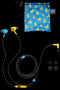 PowerA Peely - Bedrade oordopjes - In-ear met microfoon - Blauw Geel Zwart