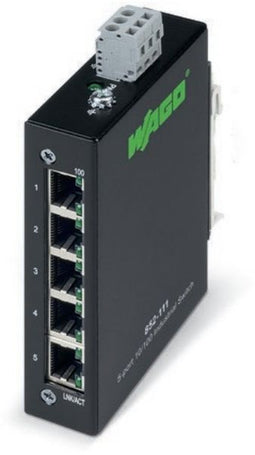 Wago 852-111 - Ethernet Switch - 5 poorten 10/100 Mbps - 3W