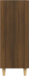 vidaXL - Dressoir - 69,5x34x90 - cm - bewerkt - hout - bruin - eikenkleur