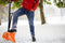 Opvouwbare sneeuwschep - oranje