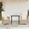 vidaXL - Tuinstoelen - 2 - st - verstelbaar - met - kussens - poly - rattan - beige