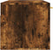 vidaXL - Wandkast - 100x36,5x35 - cm - bewerkt - hout - gerookt - eikenkleurig