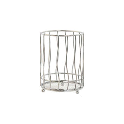 Bestekmand Home ESPRIT Zilverkleurig Metaal 11.5 x 11.5 x 15.5 cm