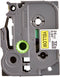TZe651 - Gel. tape - zwart op geel - Rol (2.4 cm x 8 m) 1 rol(len) - voor P-Touch PT-1010. 1080. 18. 3600. D200. D600. E500. H100. H101. H105. H500. P700. P750