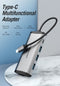 Vention CNDHB - USB C Hub - HDMI USB 3.0 Ethernet TF SD PD Oplaad 4K Ultra-HD ondersteuning